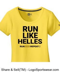 Run Like Helles - Ladies Light Color Short Sleeve Design Zoom